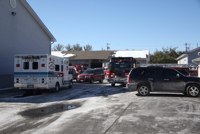 CJ's Garage fire. Photo courtesy of Bill Marshall.